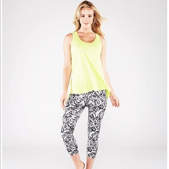 Manduka leggings black and white pattern C… - Picture 1 of 12